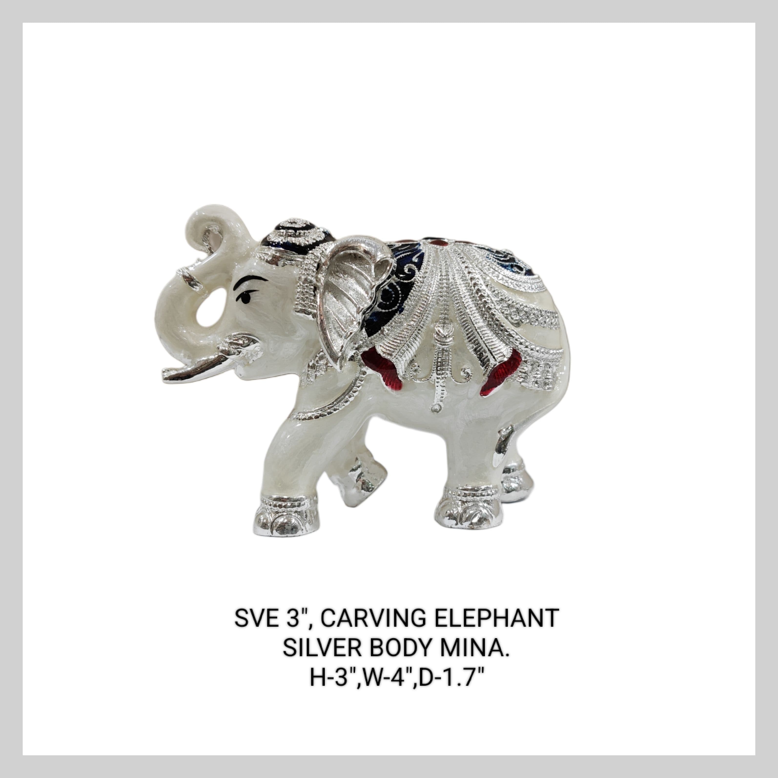 SVE 3" CARVING SILVER WHITE
