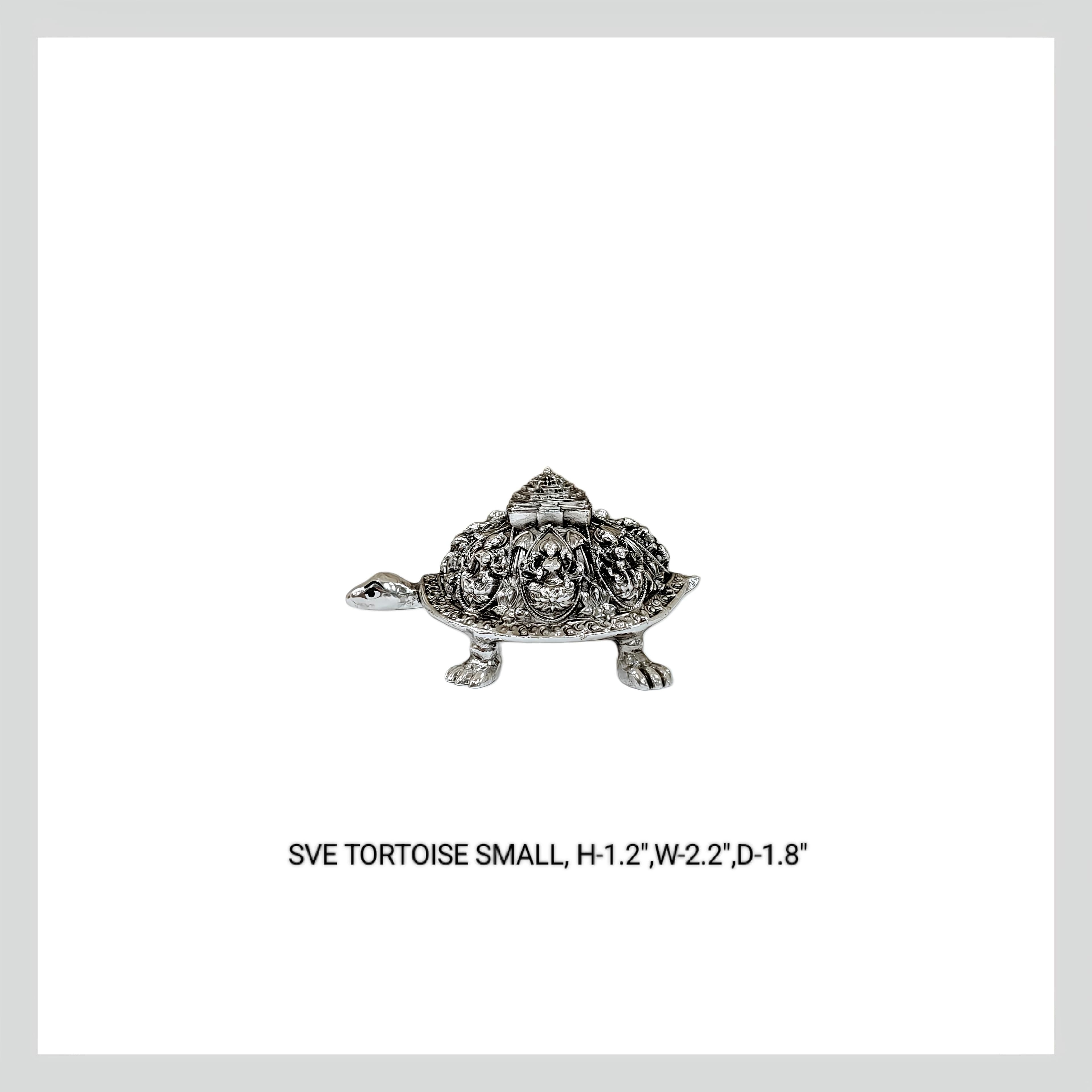 SVE TORTOISE SMALL SILVER ANTIQUE
